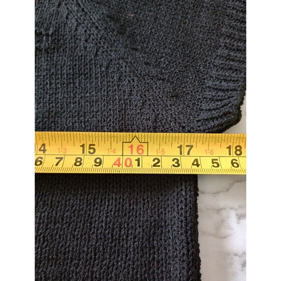 Fever Short Sleeve Open Knit Sweater Size Medium - Picture 4 of 5